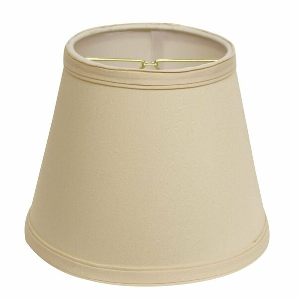 Homeroots 8 in. Slate Grey Empire Hardback Slanted No Slub Lampshade 469934